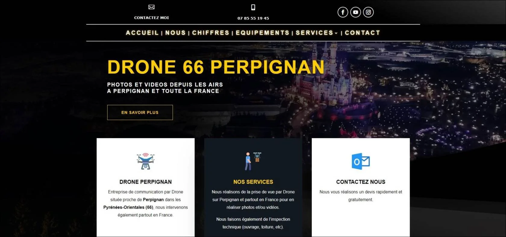 Création Du Site Internet drone-66.fr