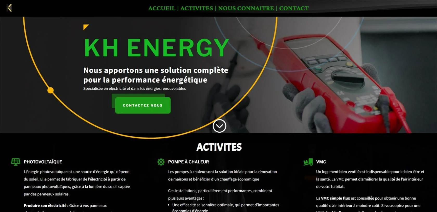 Création Du Site Internet kh-energy.fr