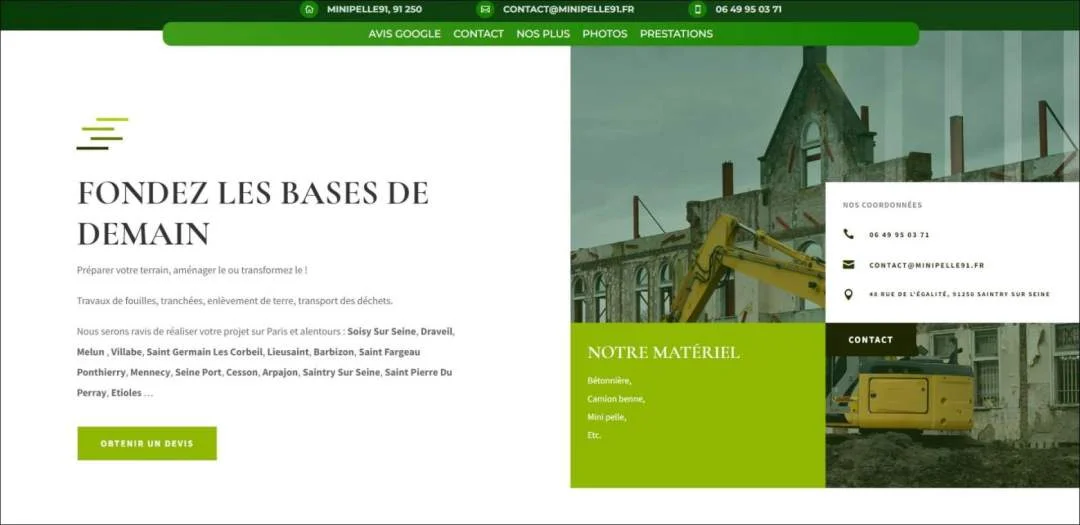 Création Du Site Internet minipelle91.fr