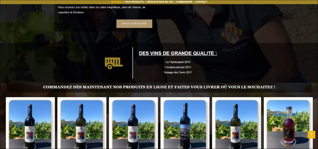 creation site internet domaine sant jordi banyuls sur mer quatre